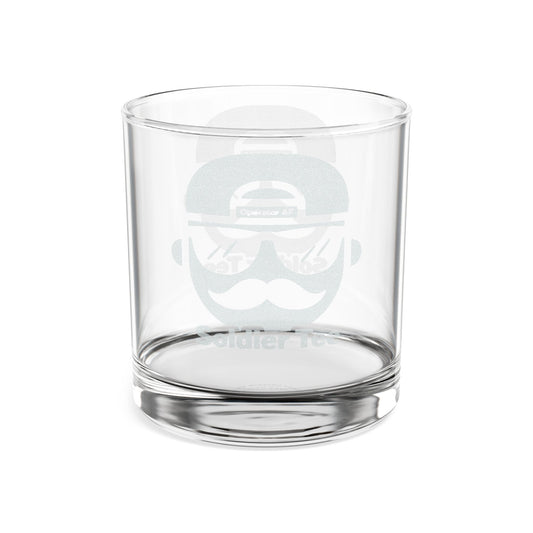 Engraved Whiskey Glass 10.5oz — Personalized Gentleman's Mustache Design Printify