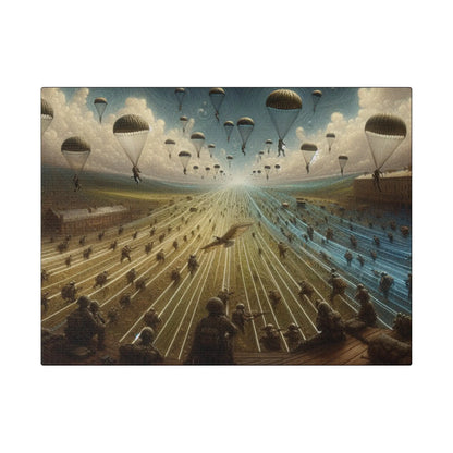 "Airborne History" Matte Canvas, Stretched, 0.75" Printify