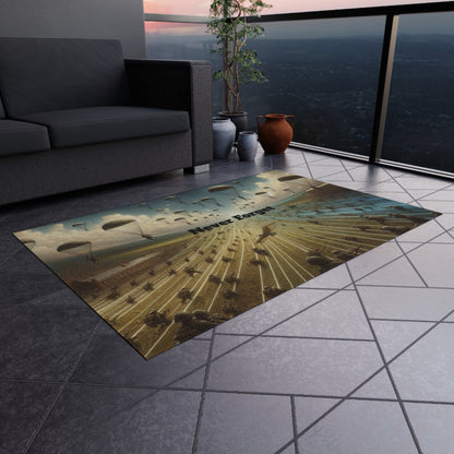 "Never Forget" Outdoor Rug Printify