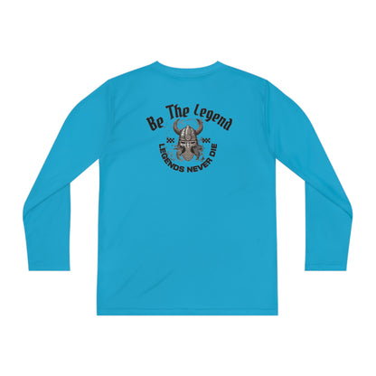 Youth Long Sleeve Competitor Tee - "Legends Never Die" The Bee Berry Printify