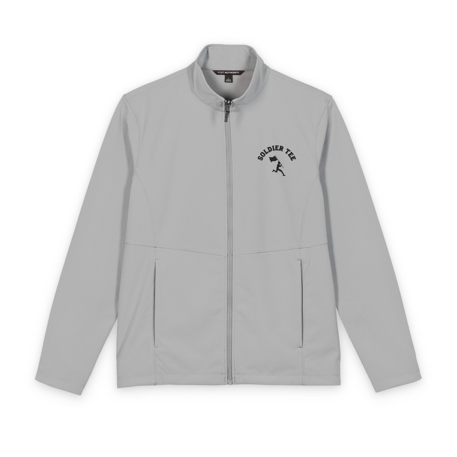 Embroidered Soft Shell Jacket — 'Volunteer Tour' Lightweight Men's Outerwear Printify