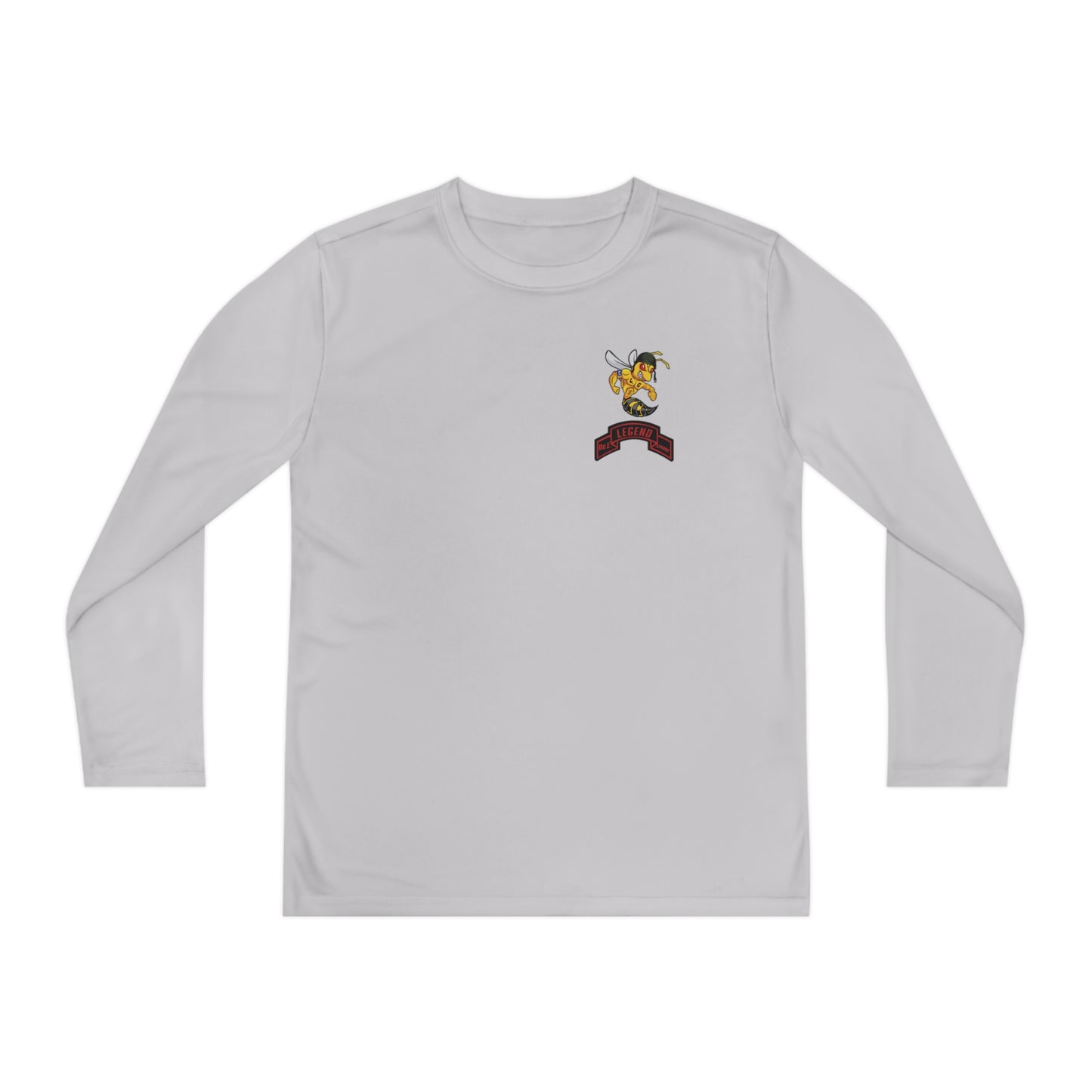 Youth Long Sleeve Competitor Tee - "Legends Never Die" The Bee Berry Printify