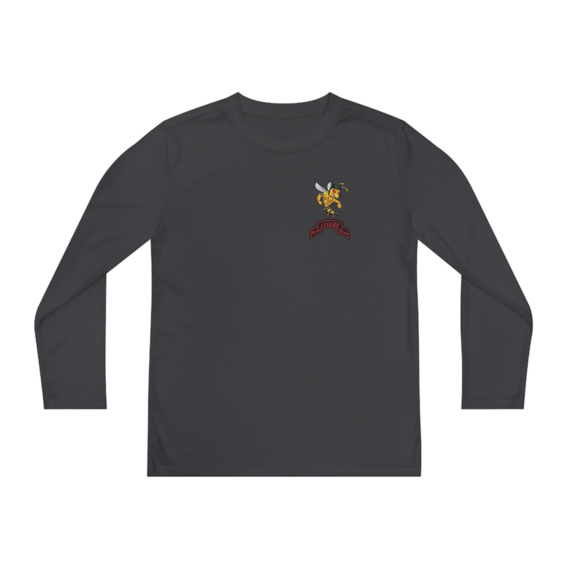 Youth Long Sleeve Competitor Tee - "Legends Never Die" The Bee Berry Printify