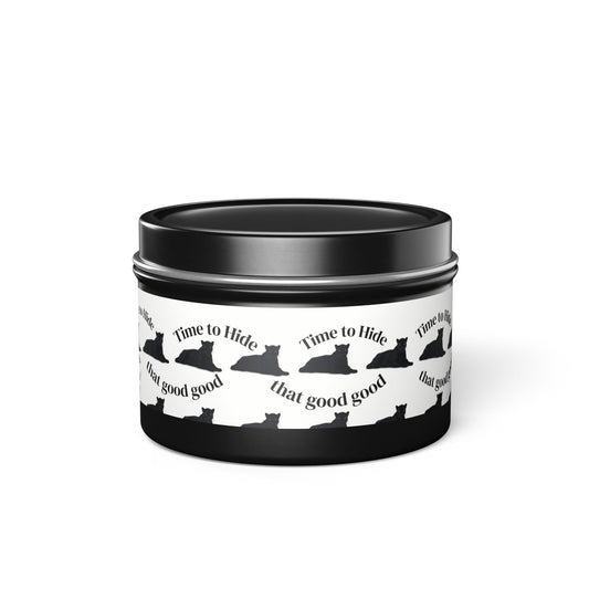 The S*x Panther — "Time to Hide That Good Good" Scented Candle for Halloween & Gothic Decor Printify