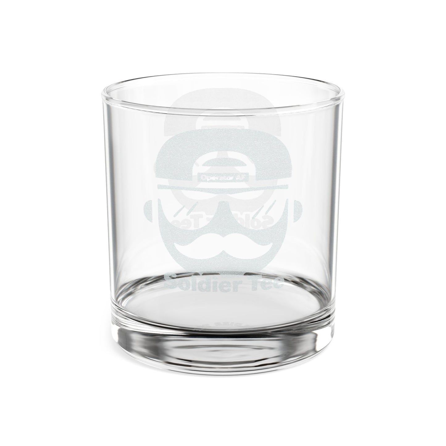 Engraved Whiskey Glass 10.5oz — Personalized Gentleman's Mustache Design Printify