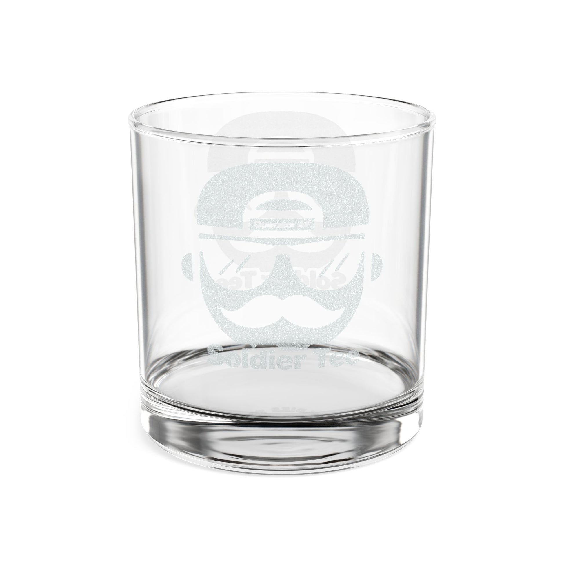Engraved Whiskey Glass 10.5oz — Personalized Gentleman's Mustache Design Printify