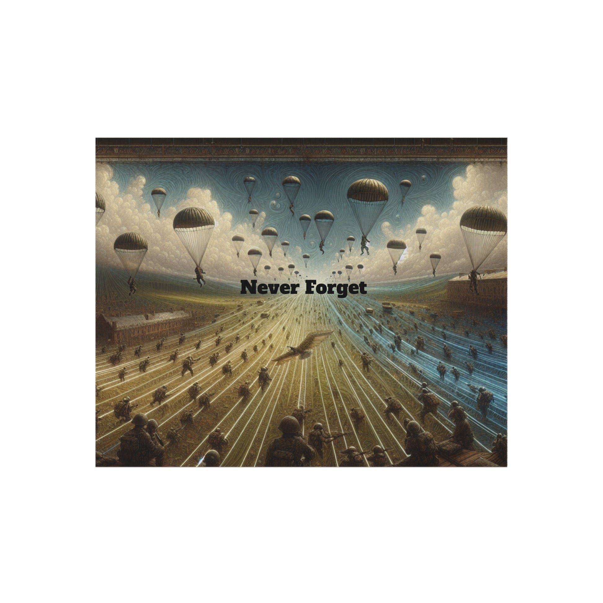 "Never Forget" Outdoor Rug Printify