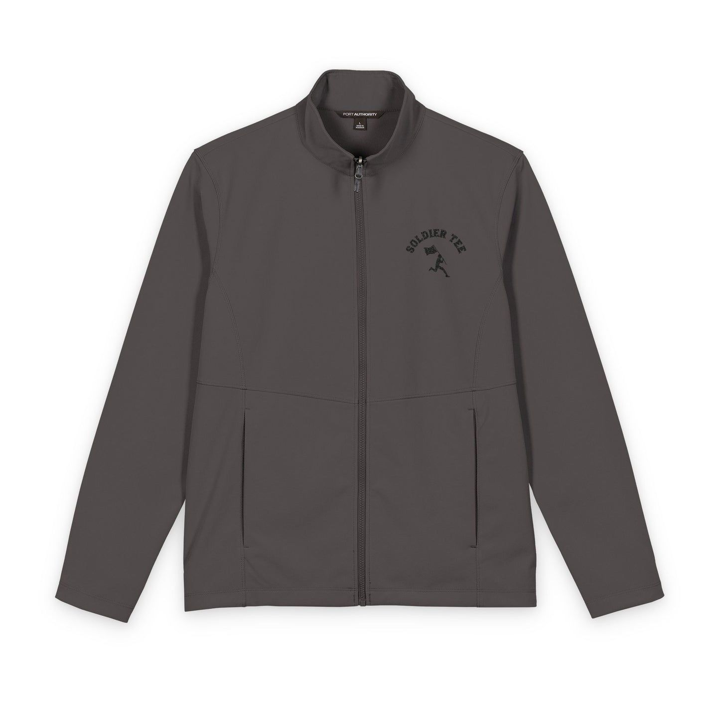Embroidered Soft Shell Jacket — 'Volunteer Tour' Lightweight Men's Outerwear Printify