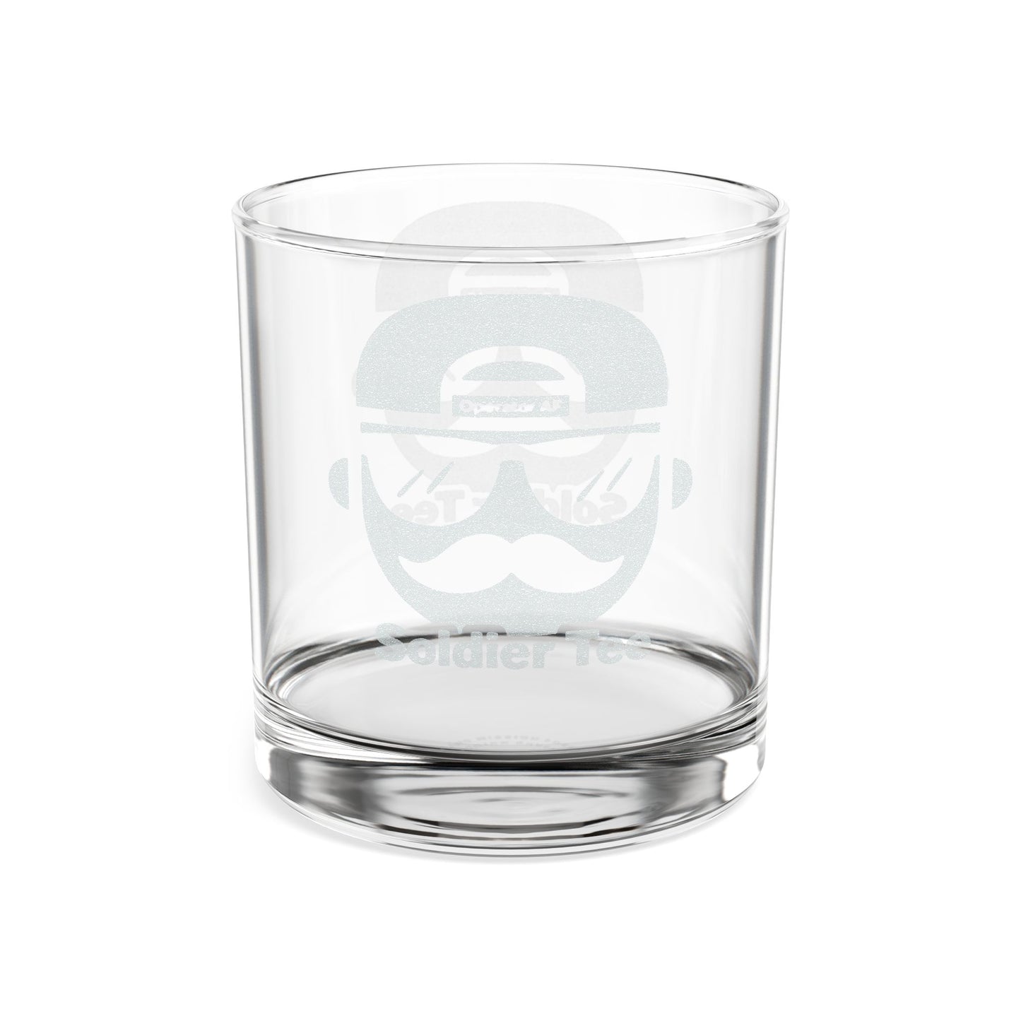 Engraved Whiskey Glass 10.5oz — Personalized Gentleman's Mustache Design Printify