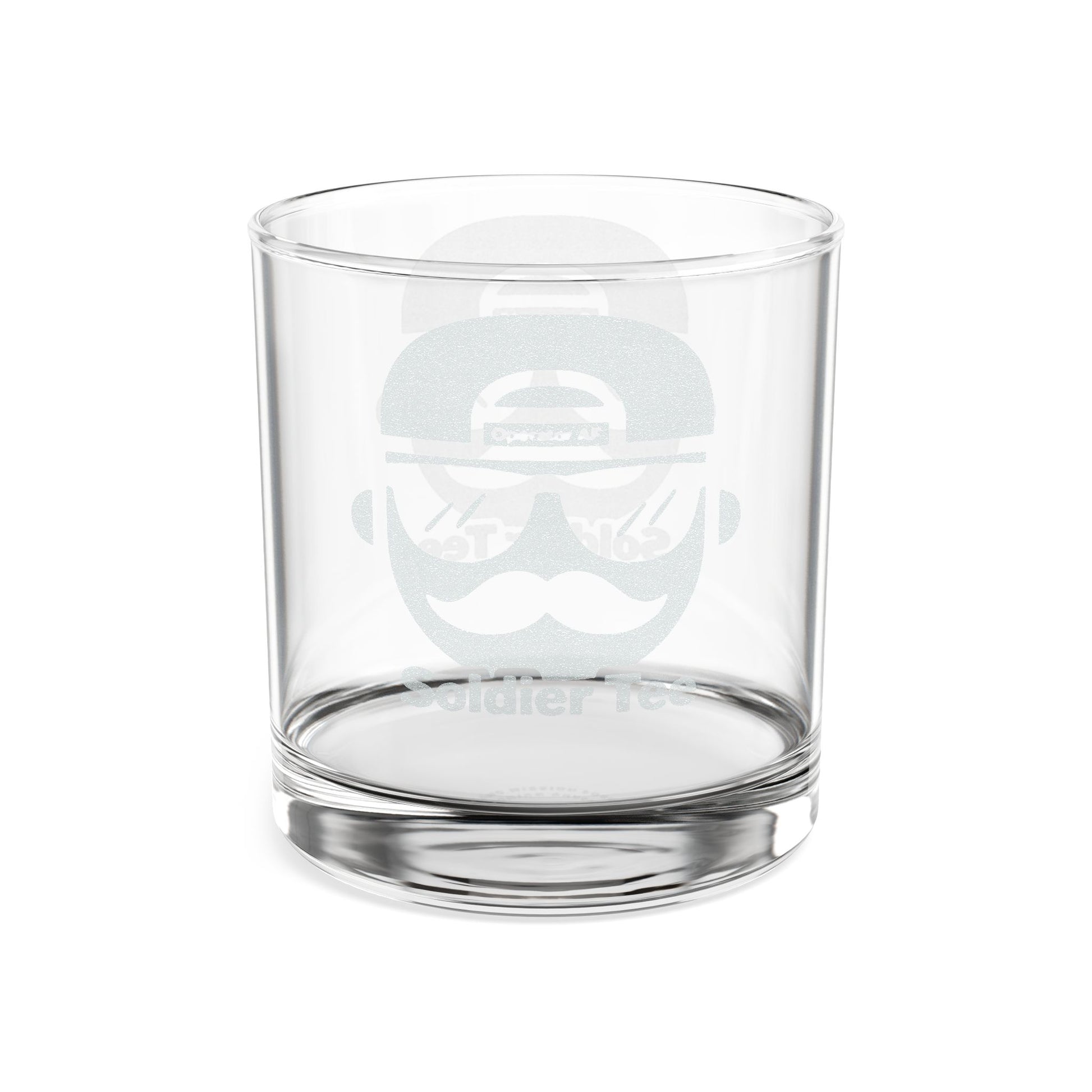 Engraved Whiskey Glass 10.5oz — Personalized Gentleman's Mustache Design Printify