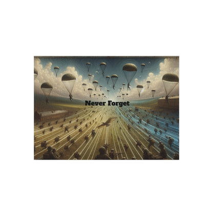 "Never Forget" Outdoor Rug Printify