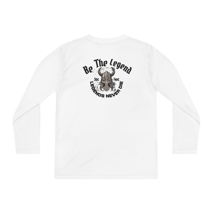 Youth Long Sleeve Competitor Tee - "Legends Never Die" The Bee Berry Printify