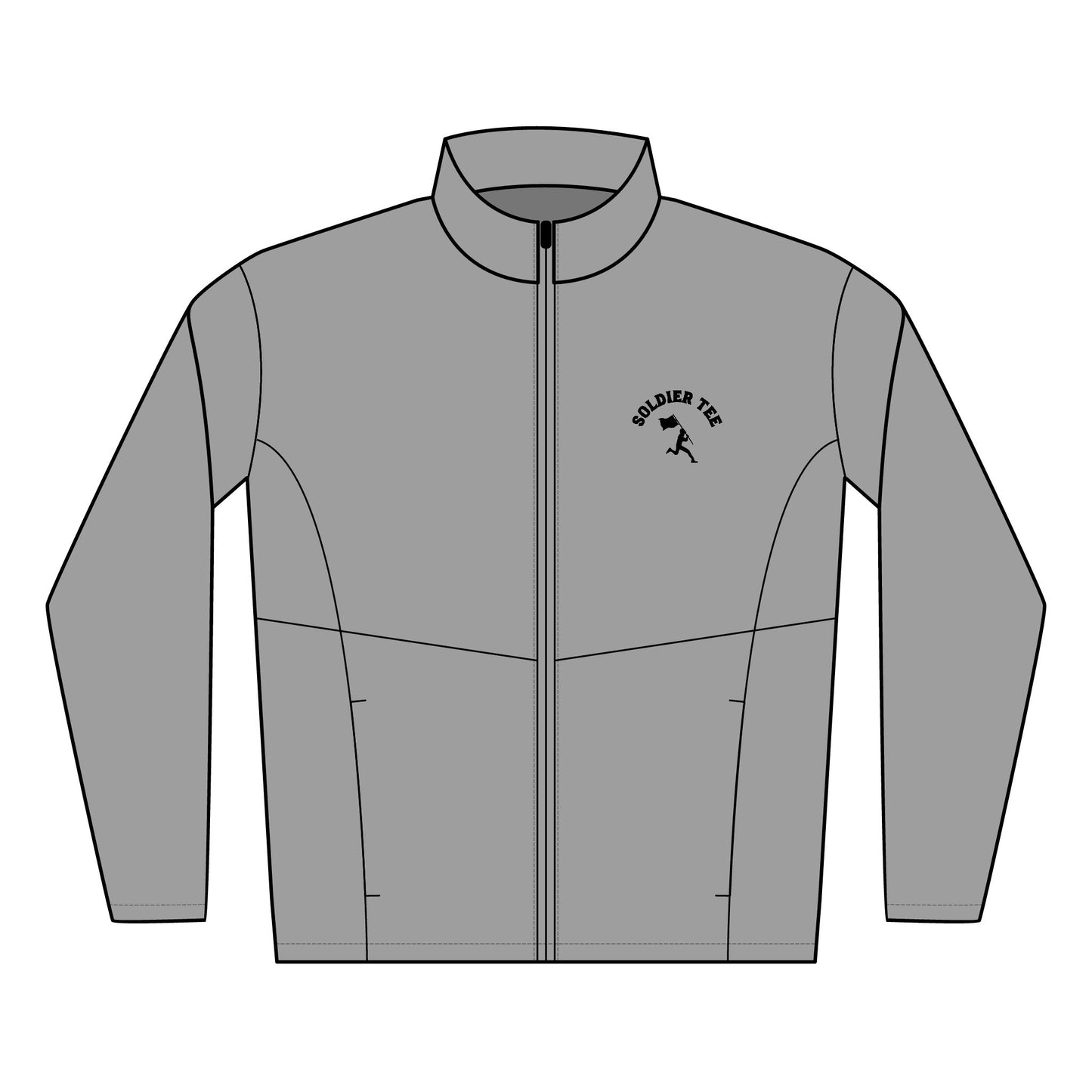 Embroidered Soft Shell Jacket — 'Volunteer Tour' Lightweight Men's Outerwear Printify