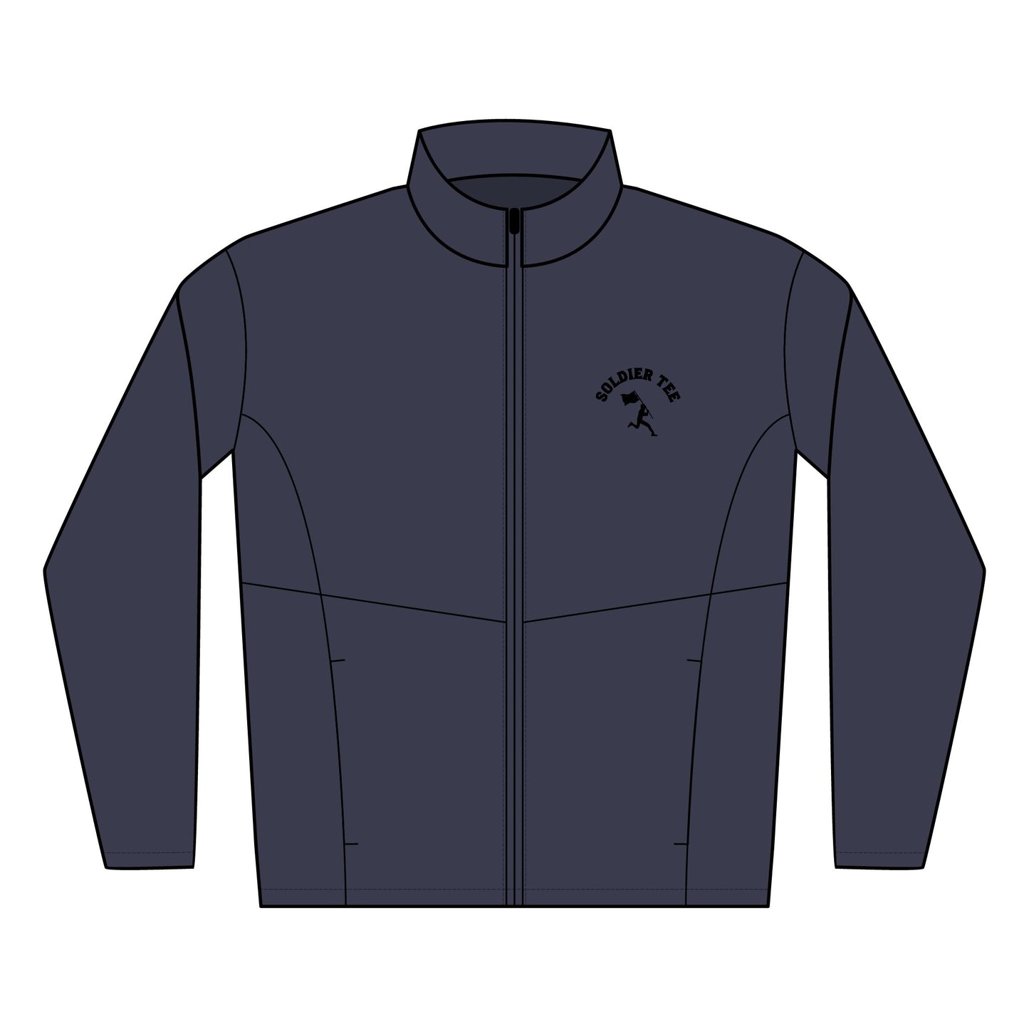 Embroidered Soft Shell Jacket — 'Volunteer Tour' Lightweight Men's Outerwear Printify