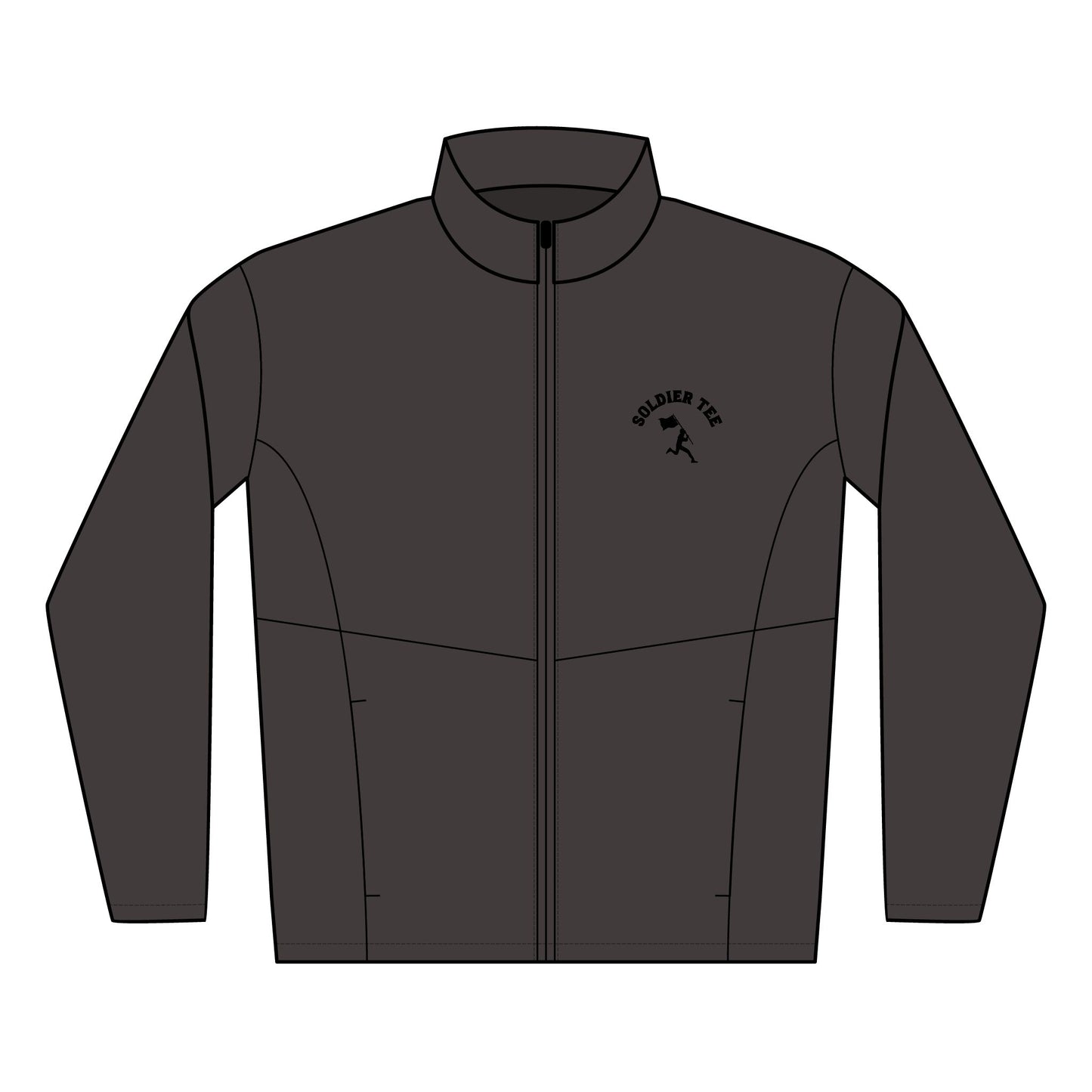 Embroidered Soft Shell Jacket — 'Volunteer Tour' Lightweight Men's Outerwear Printify
