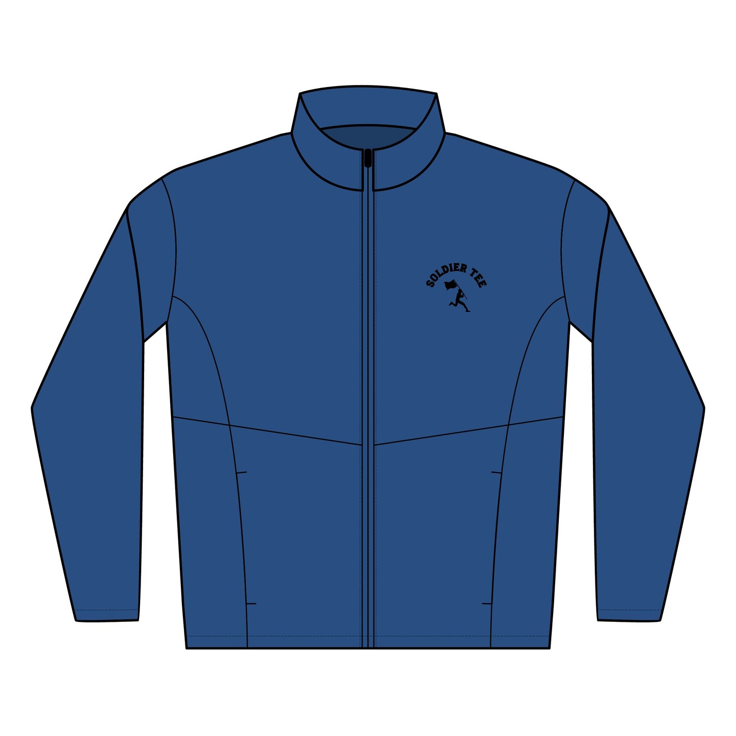 Embroidered Soft Shell Jacket — 'Volunteer Tour' Lightweight Men's Outerwear Printify