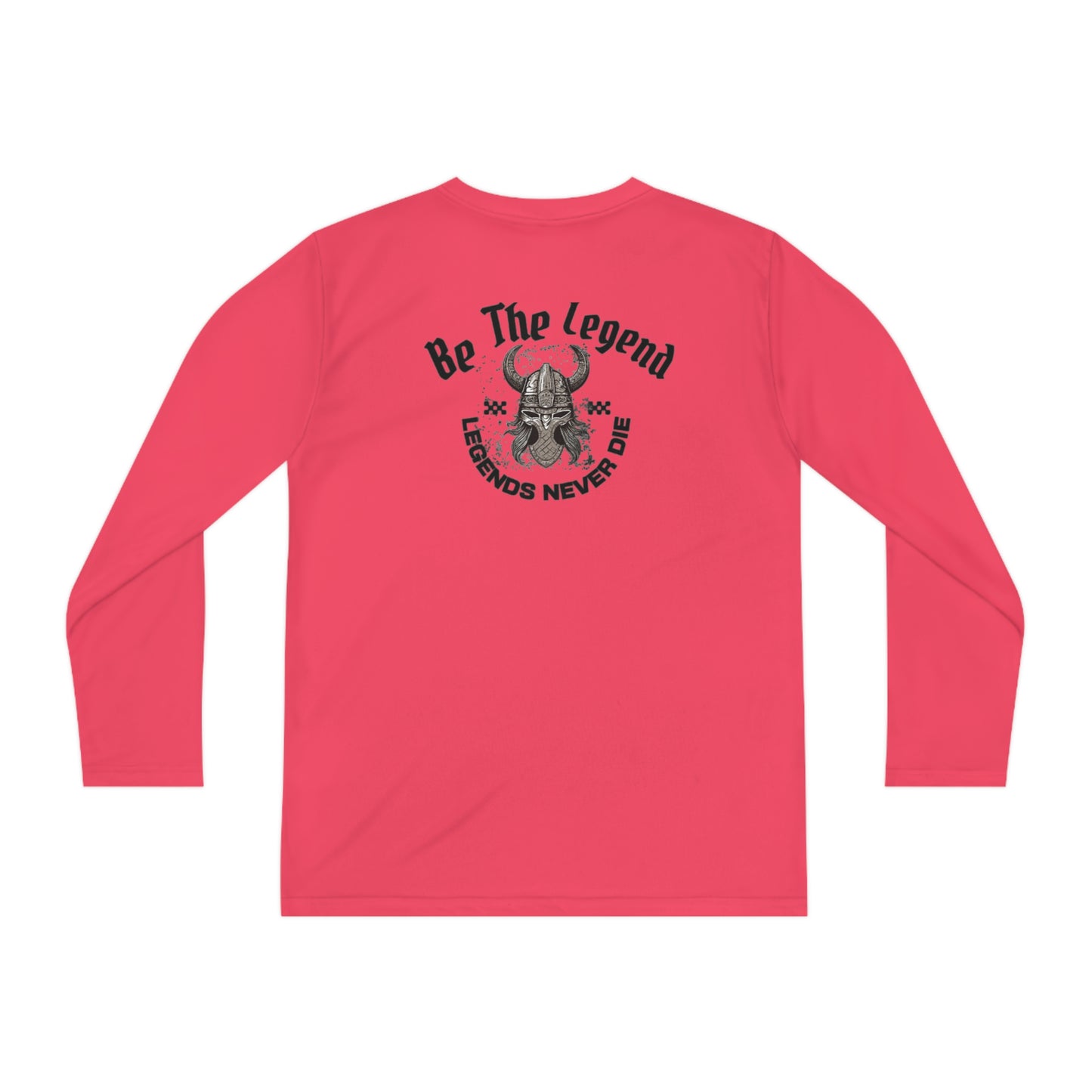 Youth Long Sleeve Competitor Tee - "Legends Never Die" The Bee Berry Printify